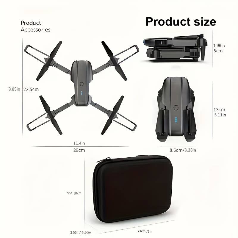 E99 Drone With Dual Camera Foldable RC Remote Control Drone