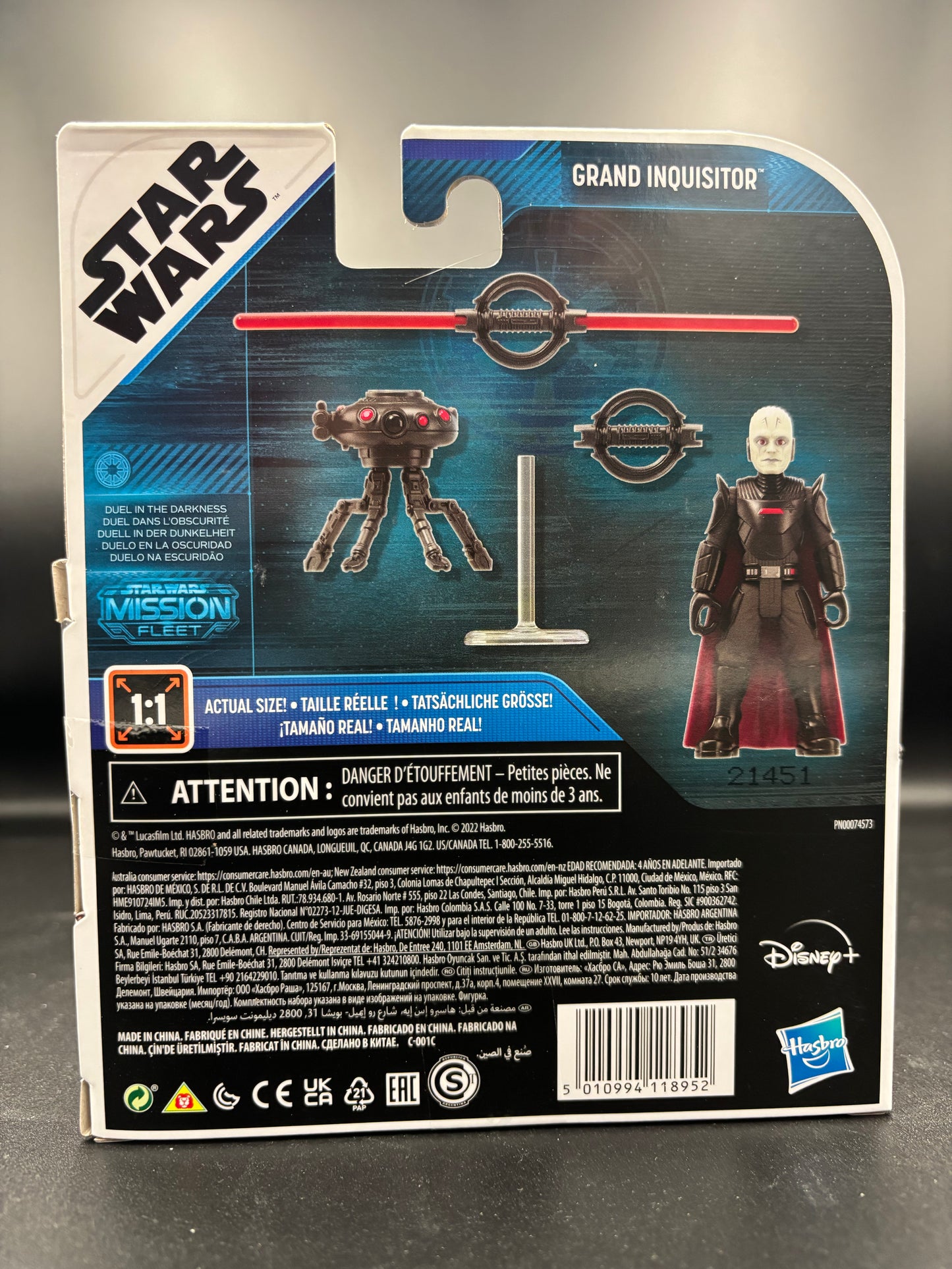 Star Wars Mission Fleet Gear Class, 2.5-Inch-Scale Grand Inquisitor Action Figure, Star Wars Toy for Kids Ages 4 and Up