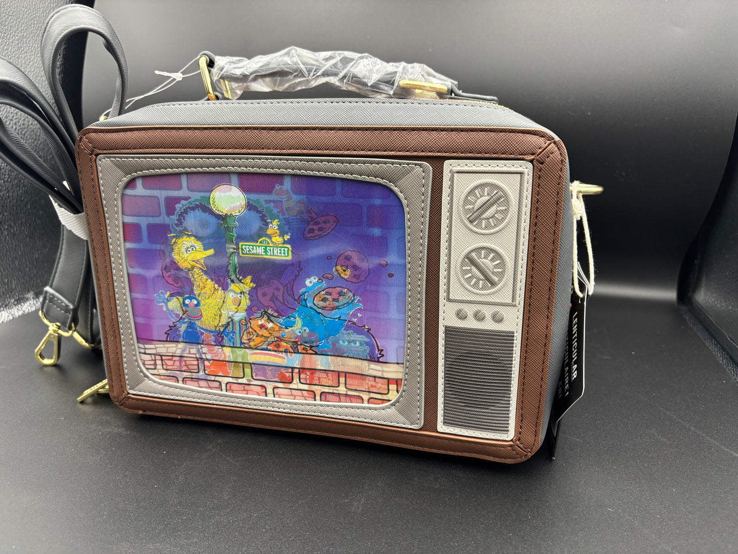 Sesame Street Lenticular Retro TV Crossbody Purse