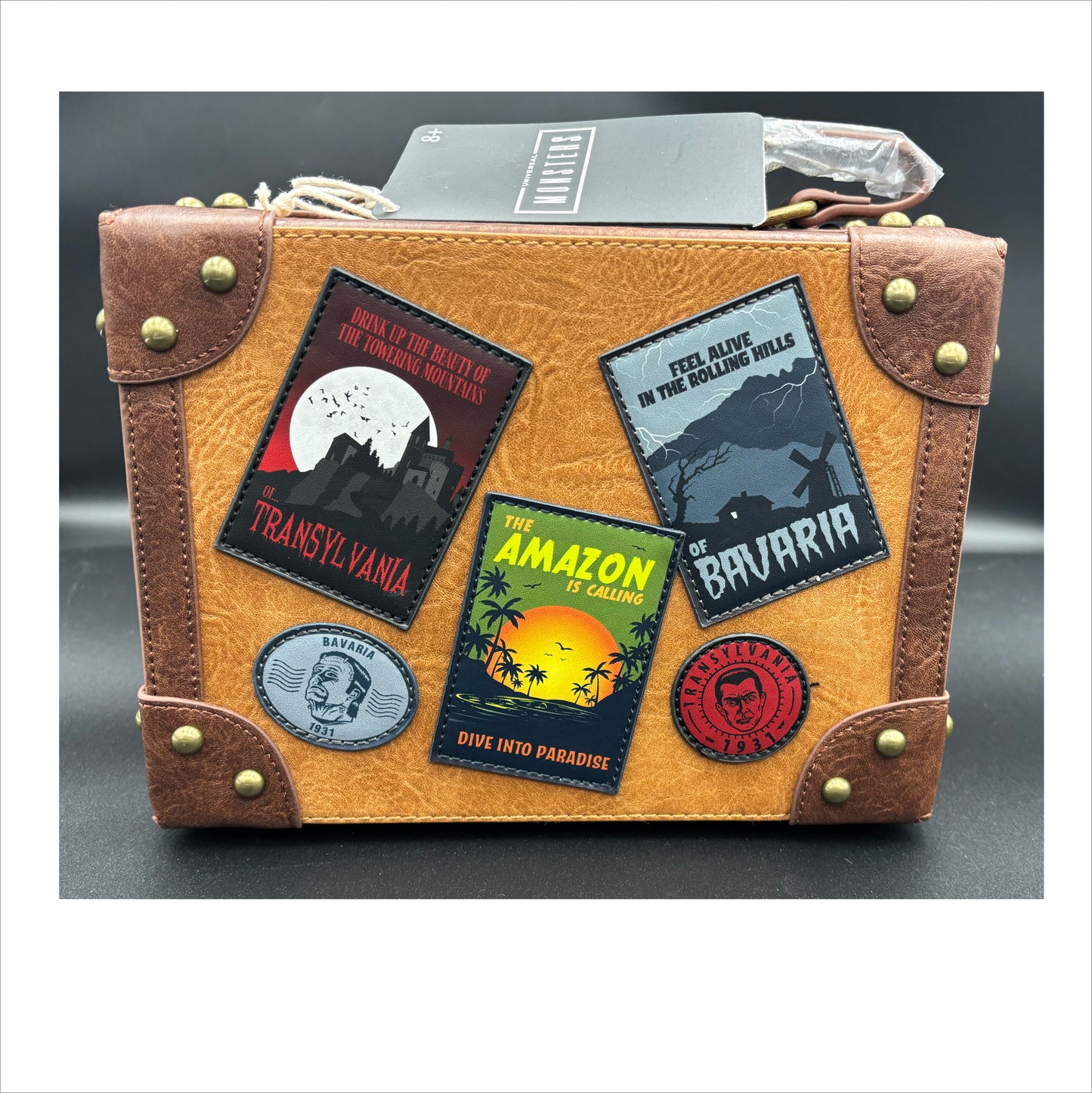 Loungefly Universal Monsters Crossbody Trunk Bag