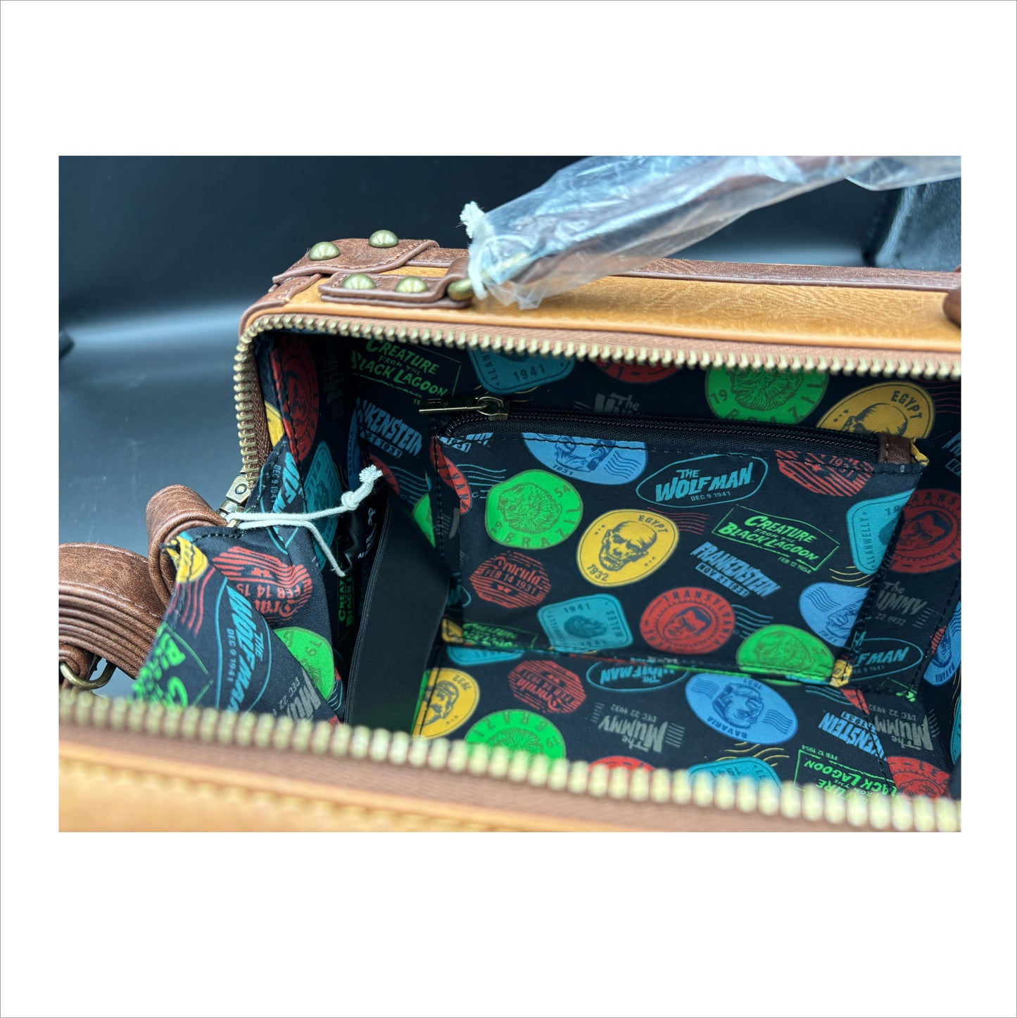 Loungefly Universal Monsters Crossbody Trunk Bag