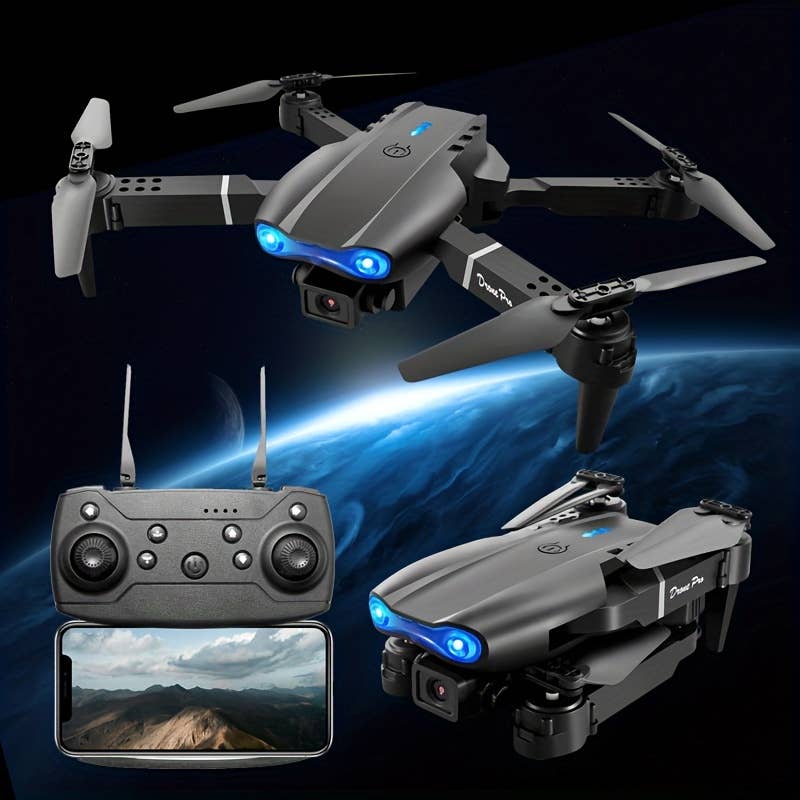 E99 Drone With Dual Camera Foldable RC Remote Control Drone