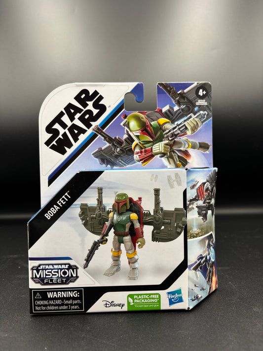 STAR WARS Mission Fleet Gear Class Boba Fett Capture in The Clouds 2.5-Inch-Scale Figure and Vehicle, Toys for Kids Ages 4 and Up