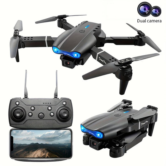 E99 Drone With Dual Camera Foldable RC Remote Control Drone
